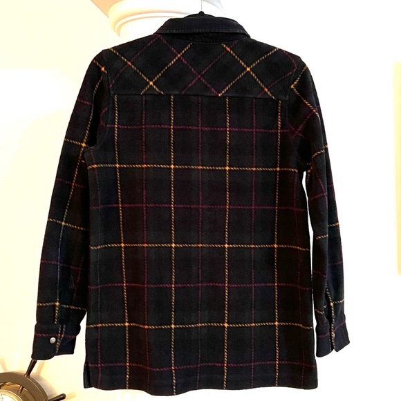 Ralph Lauren LRL plaid tartan fleece corduroy collar chore barn jacket full-zip - Picture 10 of 10